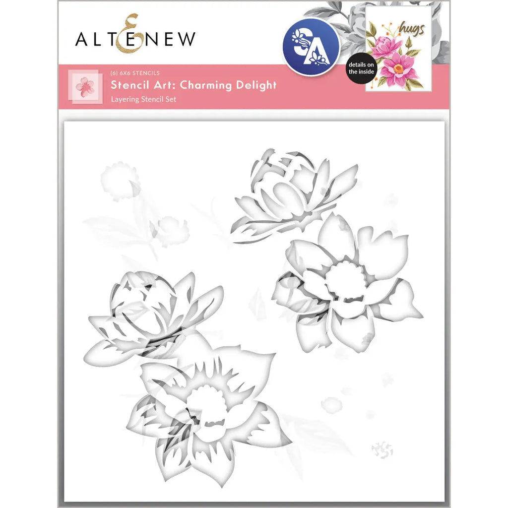 Altenew Stencil Art Charming Delight Layering Stencils alt10106