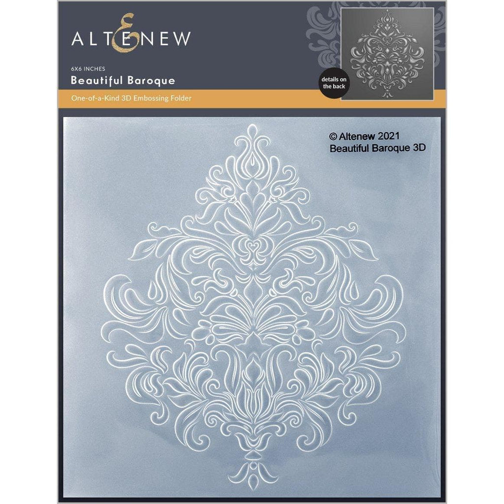 Altenew BEAUTIFUL BAROQUE 3D Embossing Folder ALT6117