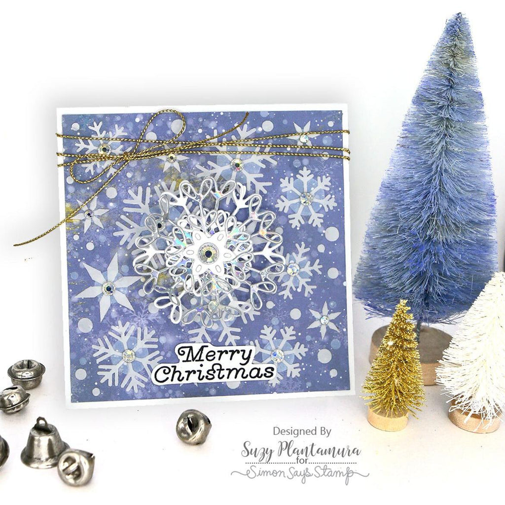 Simon Says Stamp Stencils Winter Flurries 1074st | color-code:ALT01