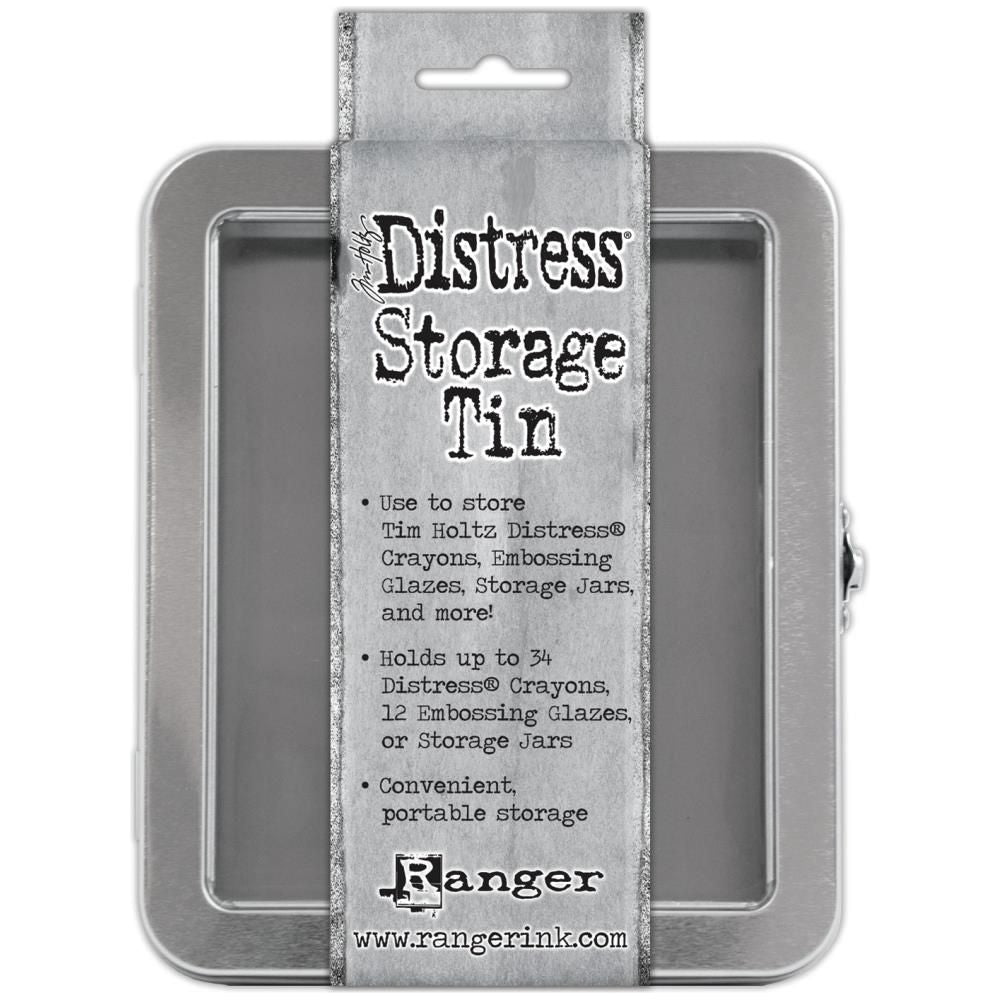 Tim Holtz Distress Storage Tin Fits Crayons Pencils And More Bundle Of 3 close up