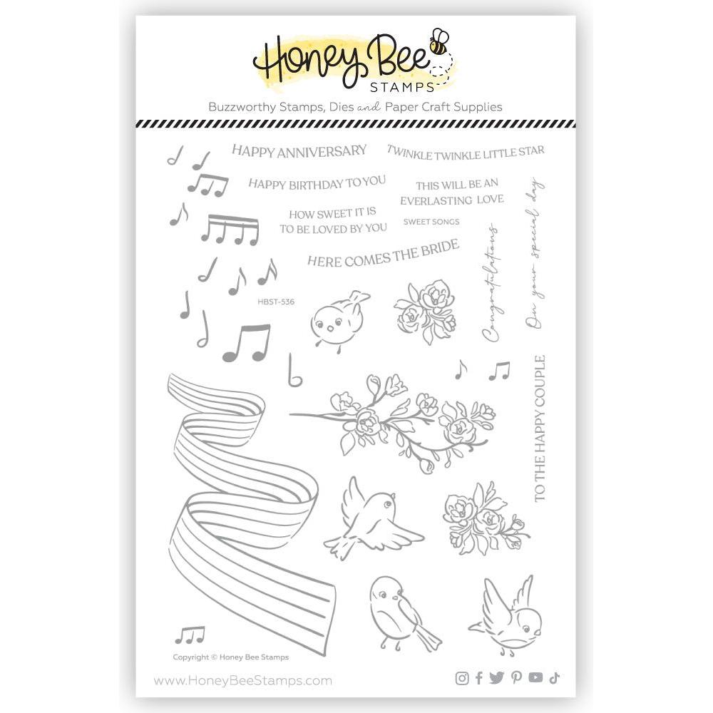 Honey Bee Sweet Songs Clear Stamps hbst-536