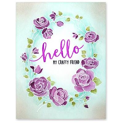 Penny Black Shining Wishes Stick and Shine Sheets 15-017 hello