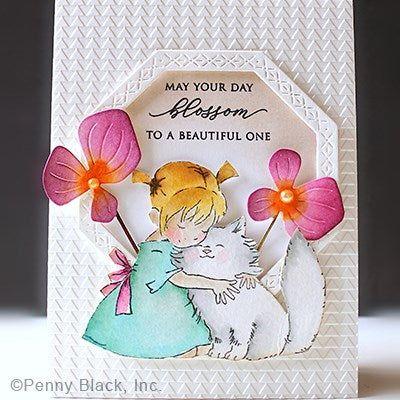 Penny Black Purr Clear Stamps 31-060 have a great day