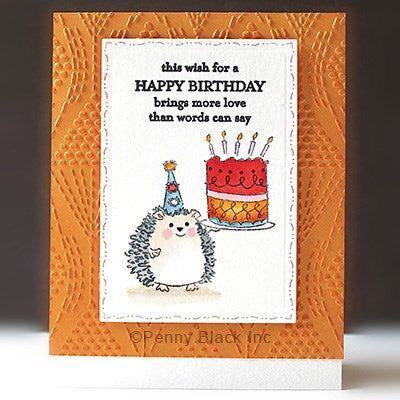 Penny Black Hedgie Adventures Clear Stamps 31-038 happy birthday