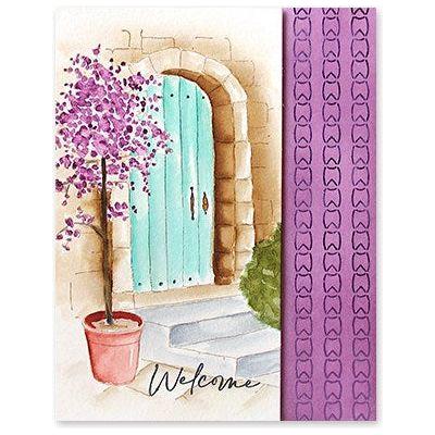 Penny Black Border Bliss Stick and Shine Sheets 15-010 welcome