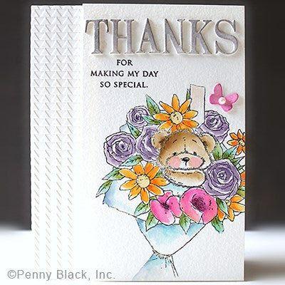 Penny Black With Love Clear Stamps 31-042 thanks