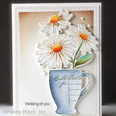 Penny Black Blooms Clear Stamps 31-064 thinking of you