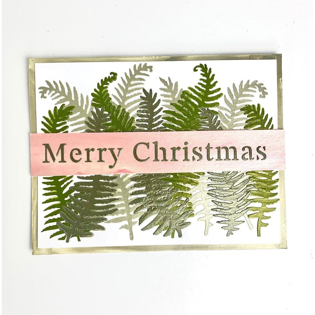 The Crafter’s Workshop Stencil Butter Olive tcw9150 merry christmas