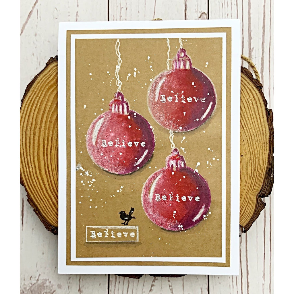 Tracy Evans Boutique Designs Decorations A7 Clear Stamps te18 believe