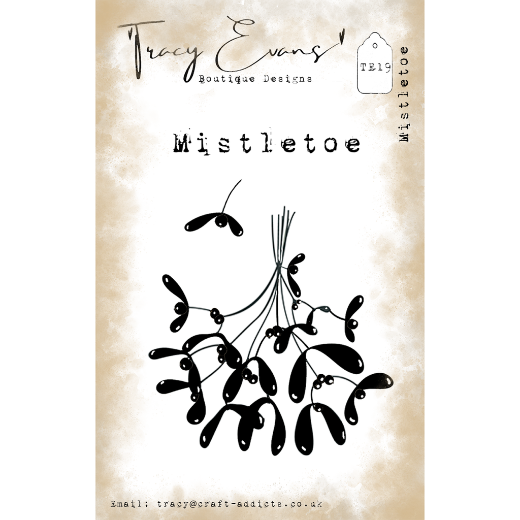 Tracy Evans Boutique Designs Mistletoe A7 Clear Stamps te19