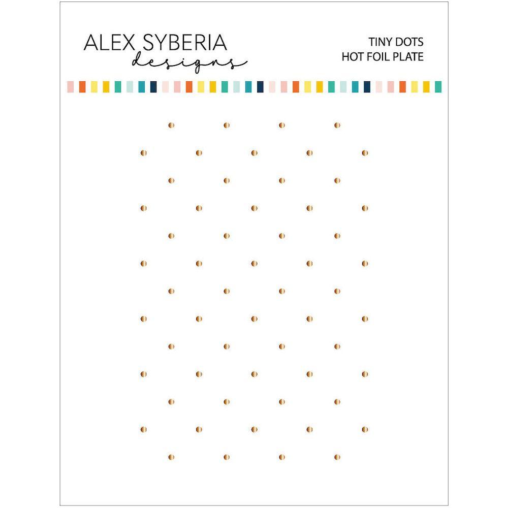 Alex Syberia Designs Tiny Dots Hot Foil Plate asdhf87