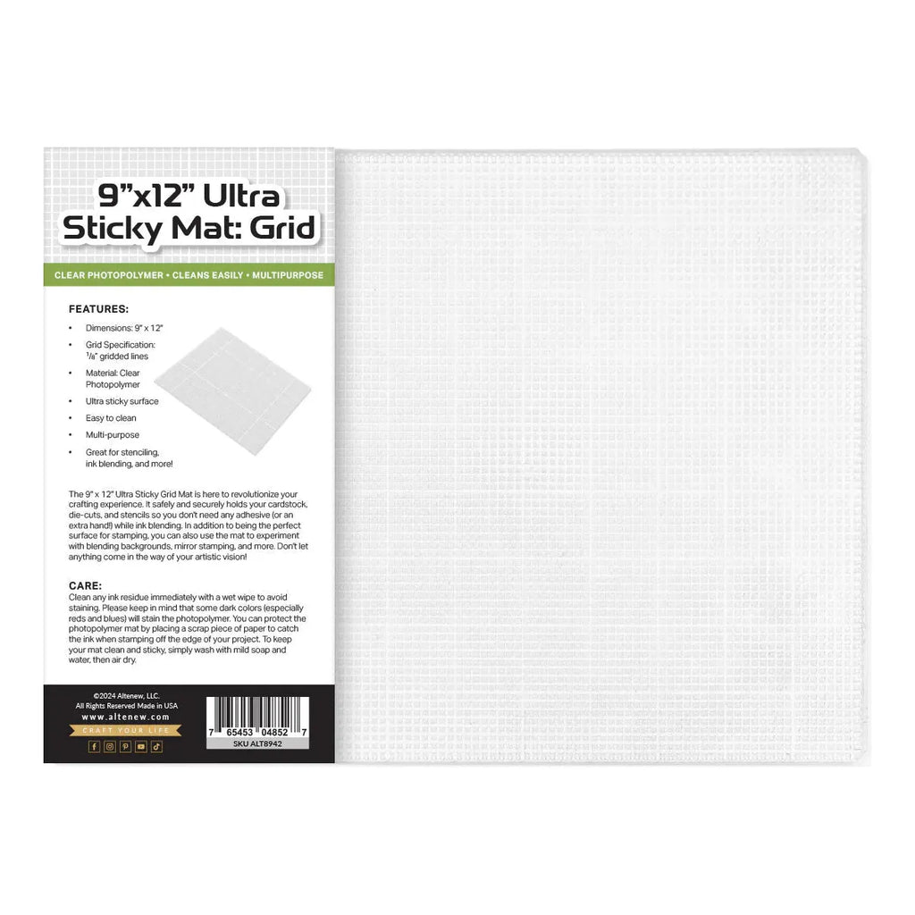 Altenew Stampwheel 9 x 12 inch Ultra Sticky Mat Grid alt8942 product image