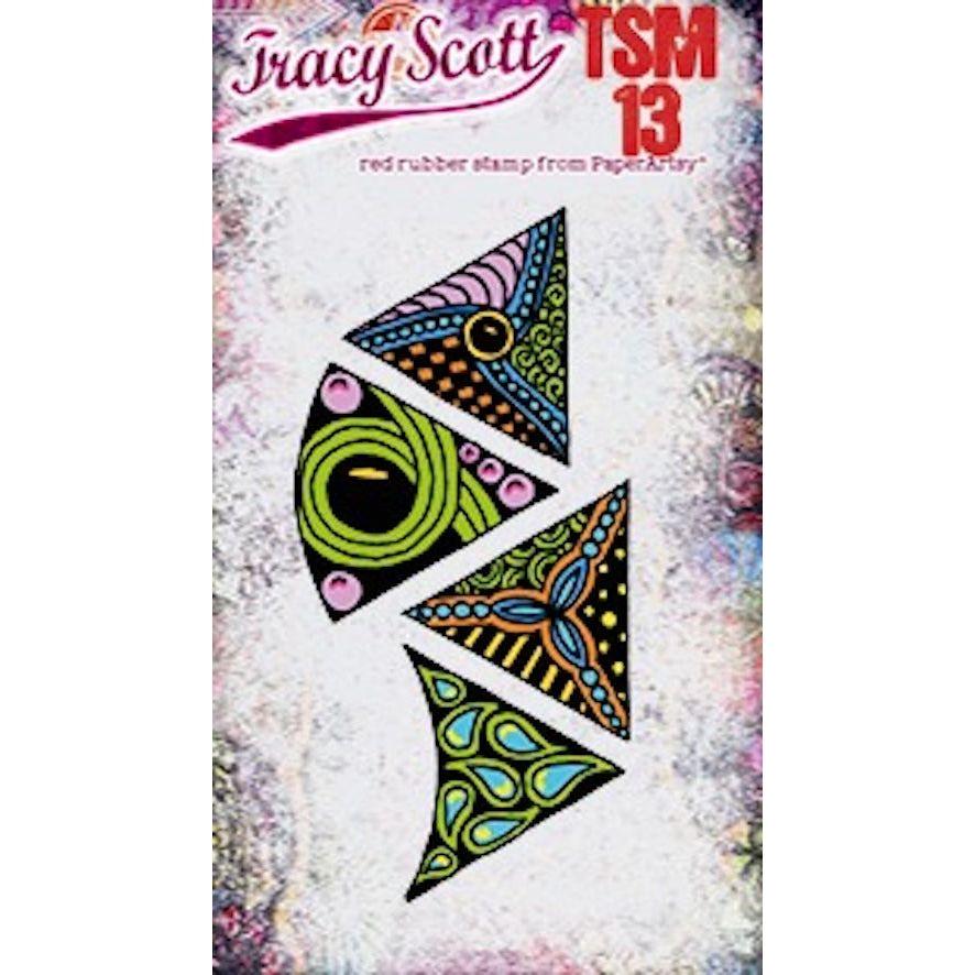 Paper Artsy Tracy Scott Mini Pattern 13 Cling Stamps tsm13