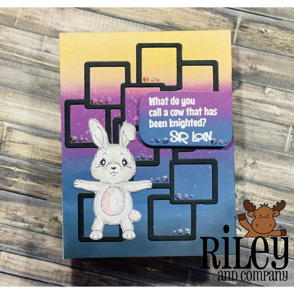 Riley and Company Dress Up Bunny Dies rd006 Squares