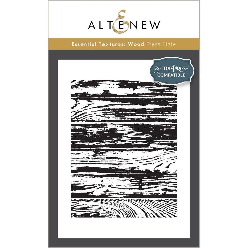 Altenew Essential Textures Wood Press Plate alt8823