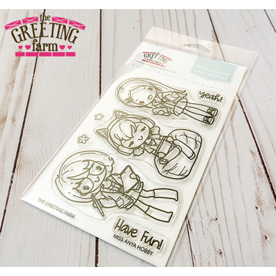 The Greeting Farm Miss Anya Hobby Clear Stamps tgf670