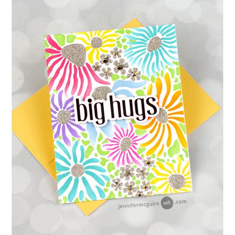 Altenew Daisy Craze Stencils alt10236 big hugs | color-code:ALT01