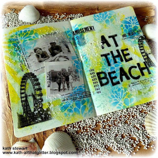 Tim Holtz Layering Stencil RAYS THS003 beach fun | color-code:ALT01