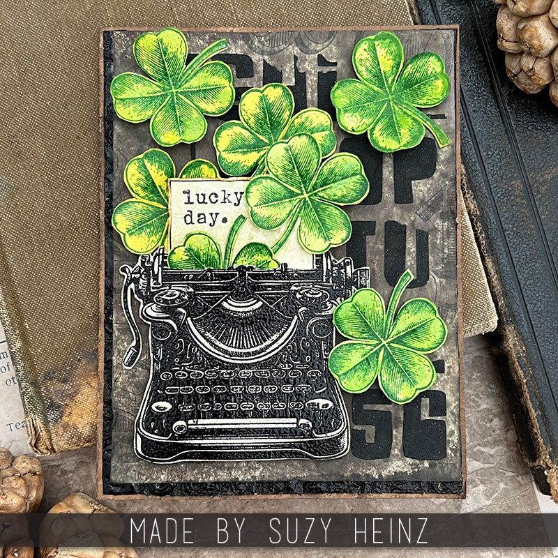 Tim Holtz Mini Stencil Set 58 mst058 lucky day