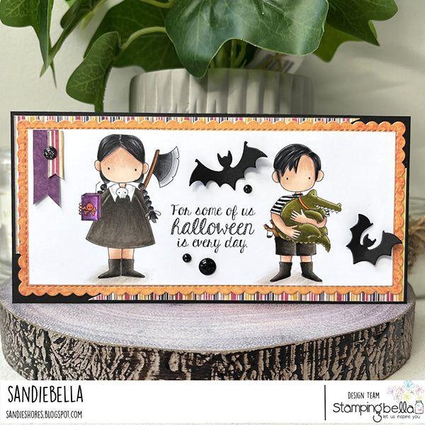 Stamping Bella Uptown Goth Kids Cling Stamps eb1255 halloween every day