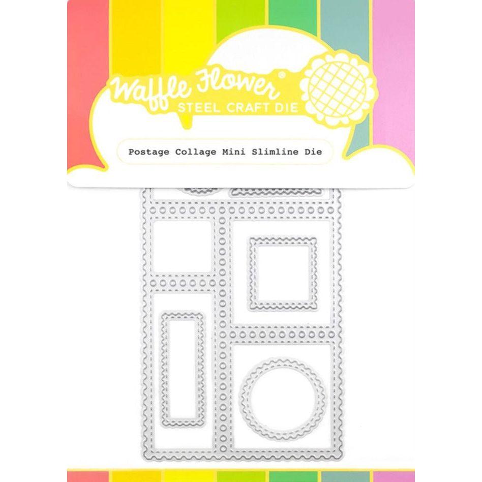 Waffle Flower Postage Collage Mini Slimline Dies 421588