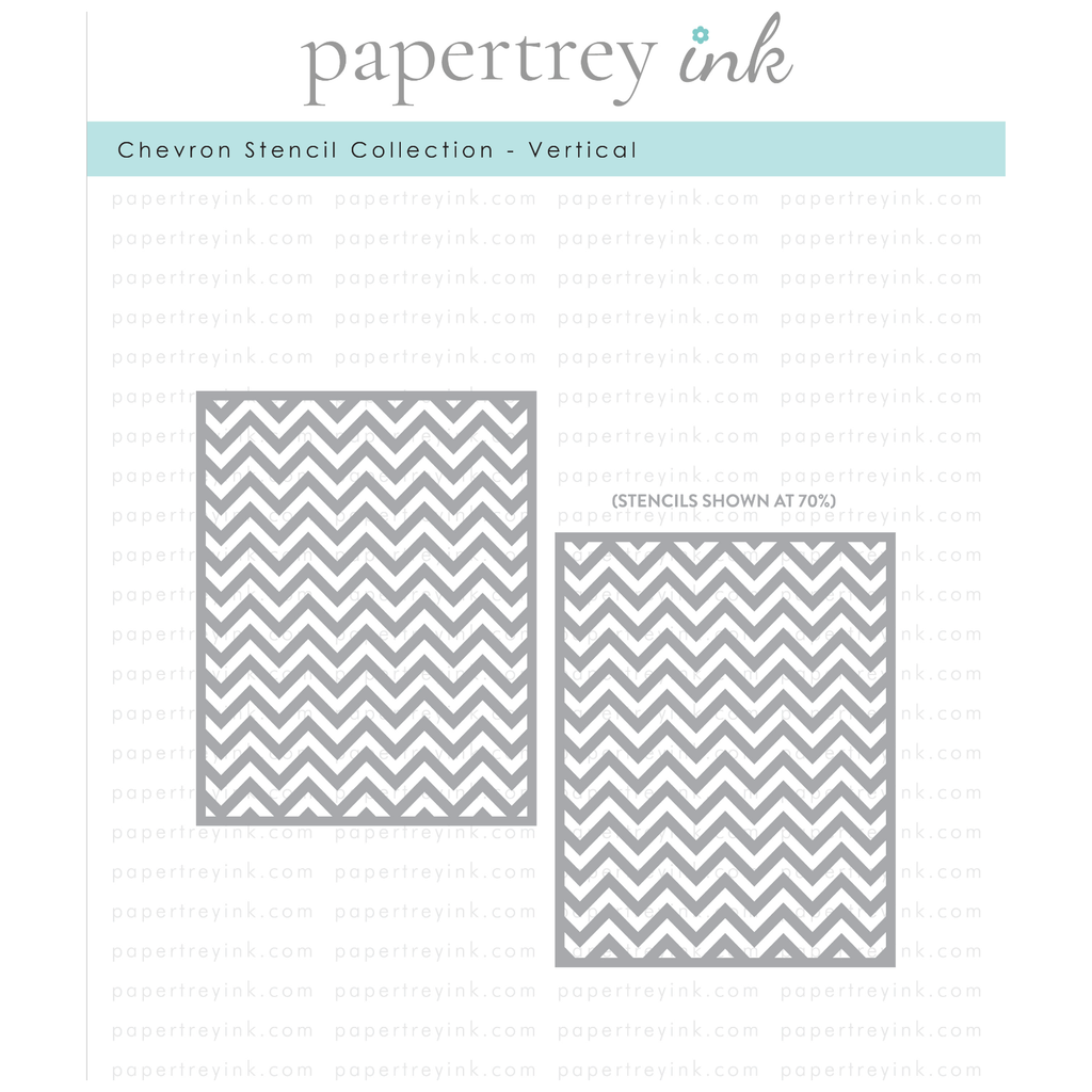 Papertrey Ink Chevron Collection Vertical STENCIL-0045