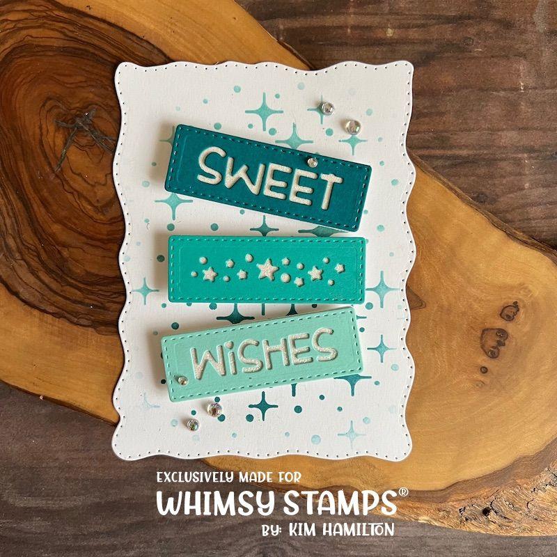 Whimsy Stamps Fun with Words 2 Dies wsd254 sparkles