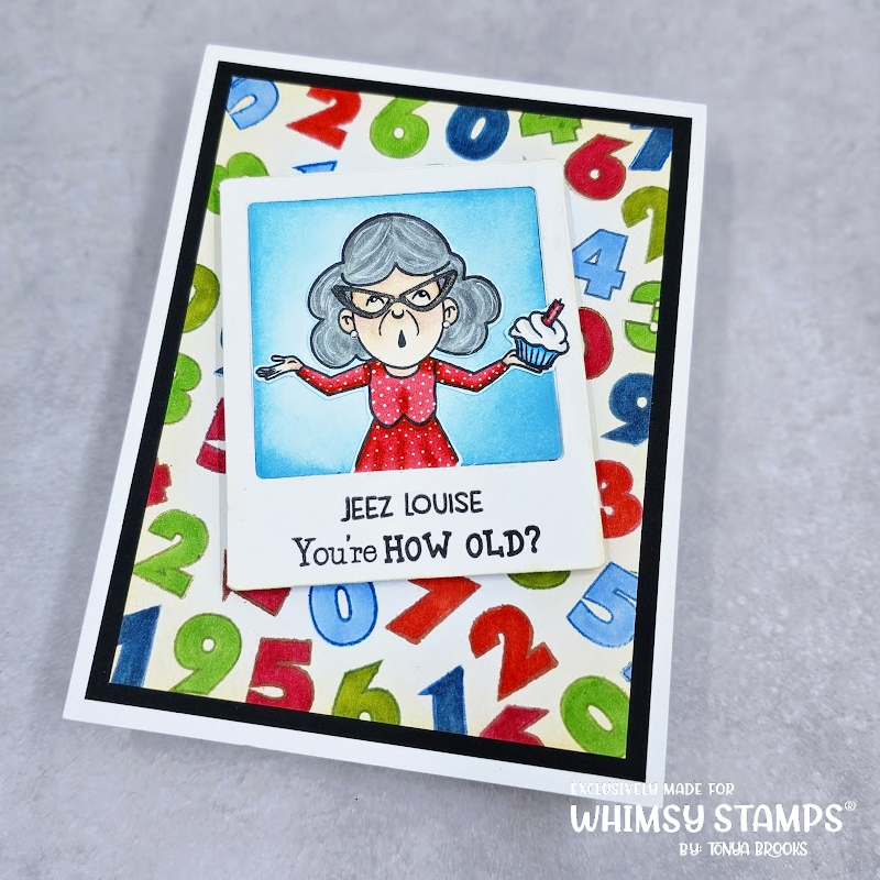 Whimsy Stamps Dontcha Know Clear Stamps cwsd472 you're how old