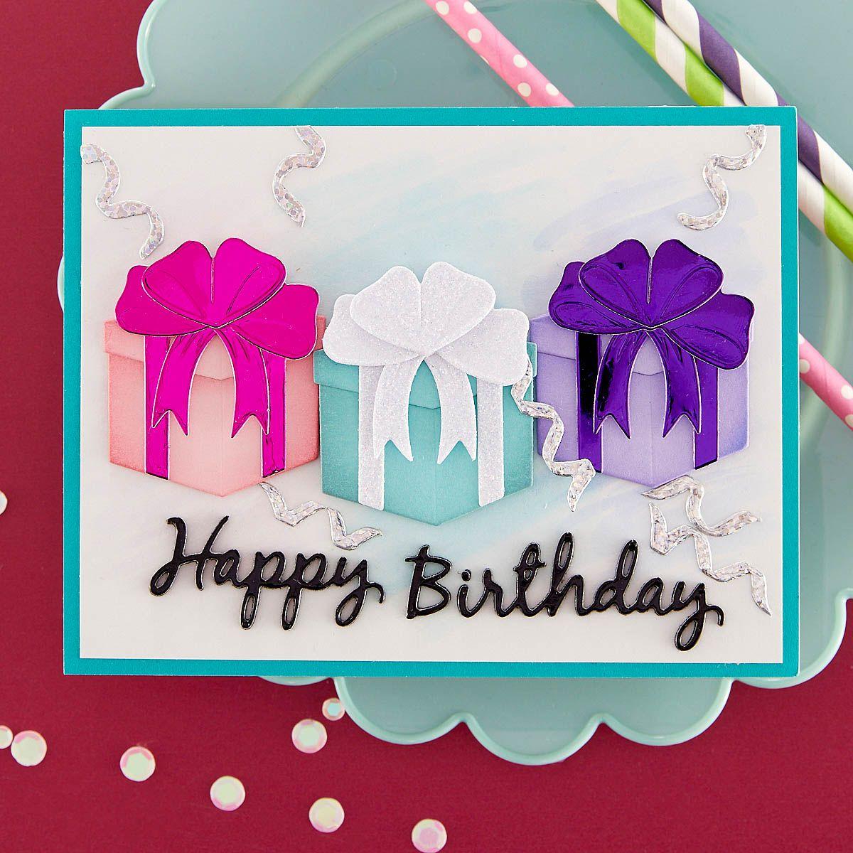 Birthday Cake Candy Clear Stamps for Card Making and Journaling, Balloon  Bow Gift Silicone Stamps Birthday Words Rubber Stamps for Scrapbooking DIY