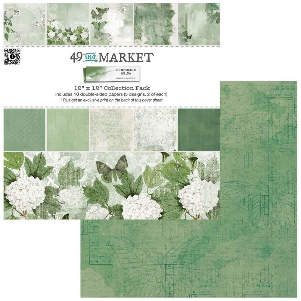 49 and Market Color Swatch Willlow 12 x12 Paper Pack wcs-27891 product image