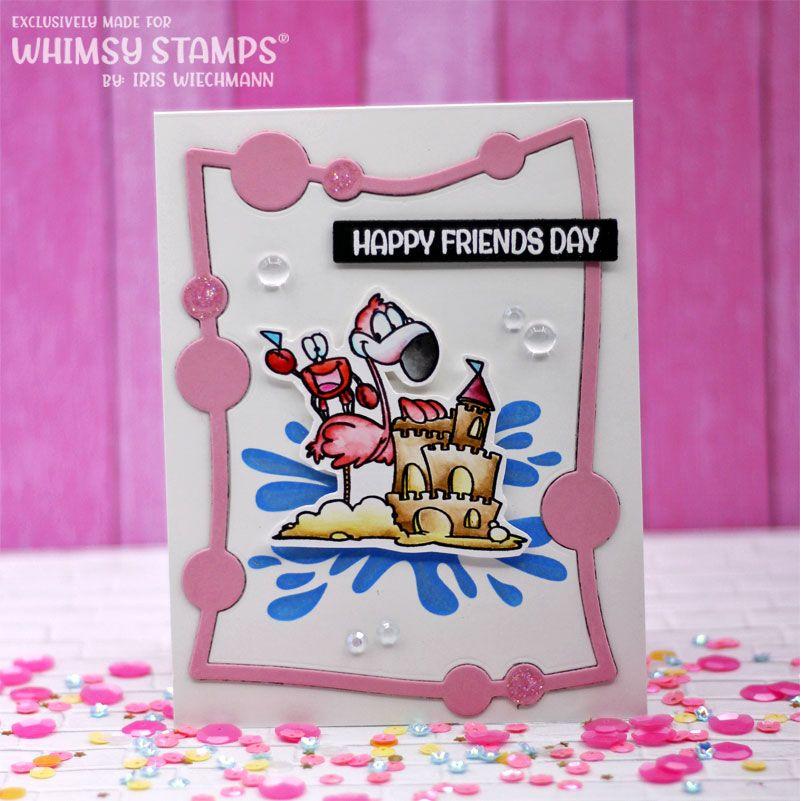 Whimsy Stamps Born to Fish Clear Stamps CWSD449 Friends