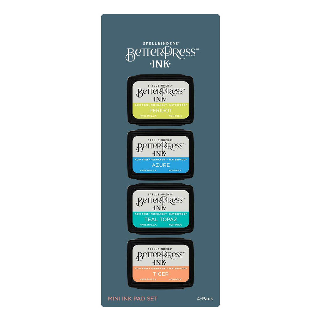 bpi-022 Spellbinders Tropical BetterPress Ink Mini Set