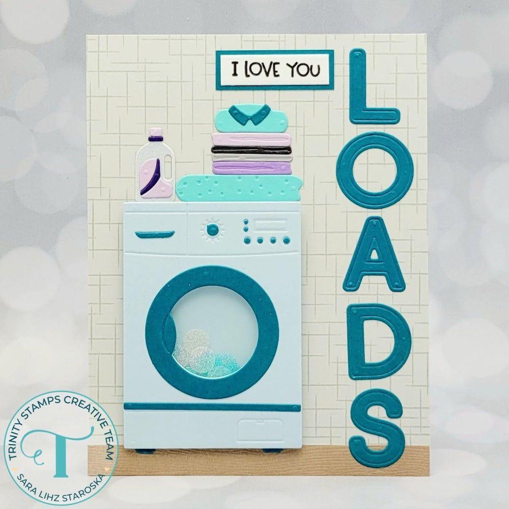 Trinity Stamps Laundry Stamp and Die Bundle load