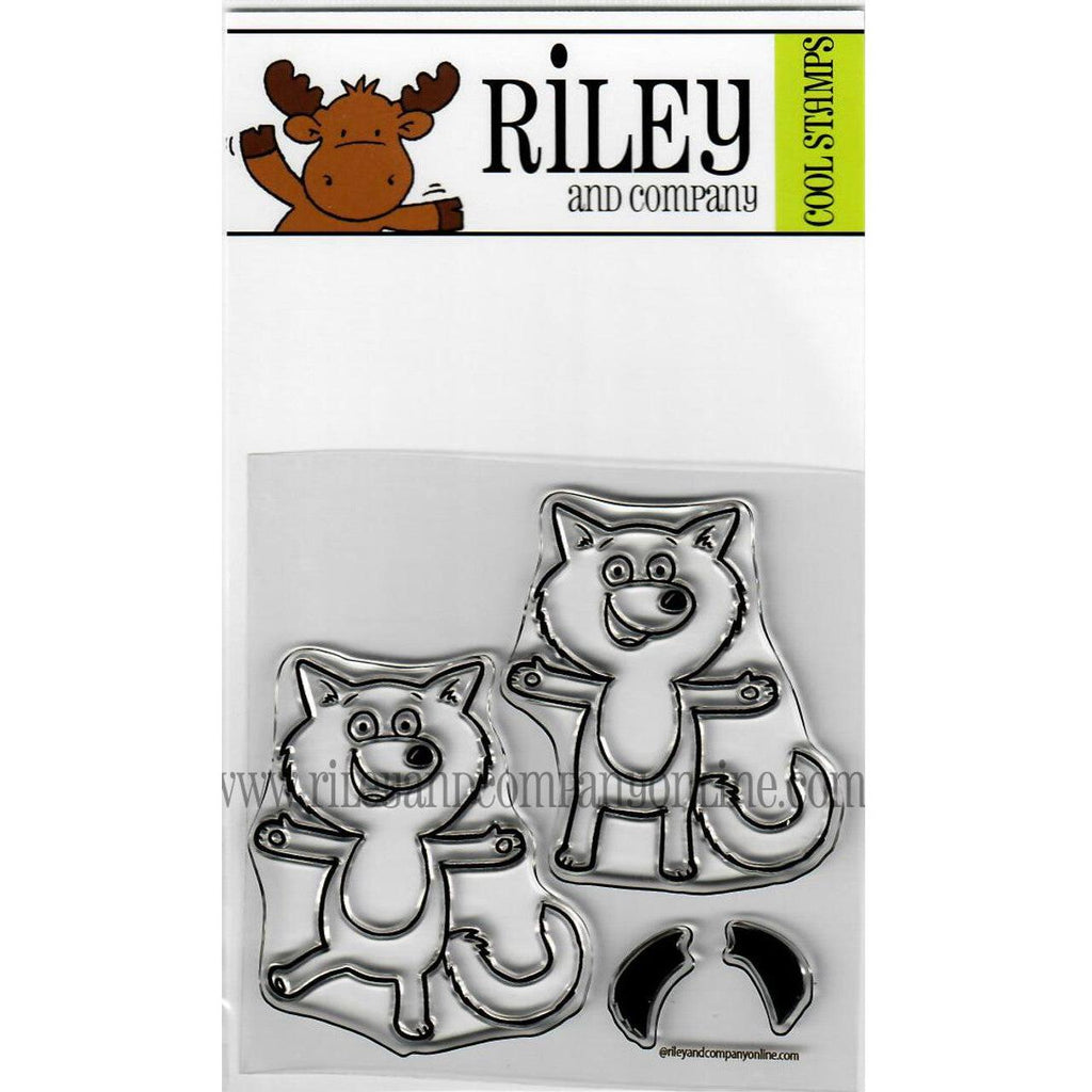 Riley and Company Dress Up Raccoon or Fox Clear Stamps dur3