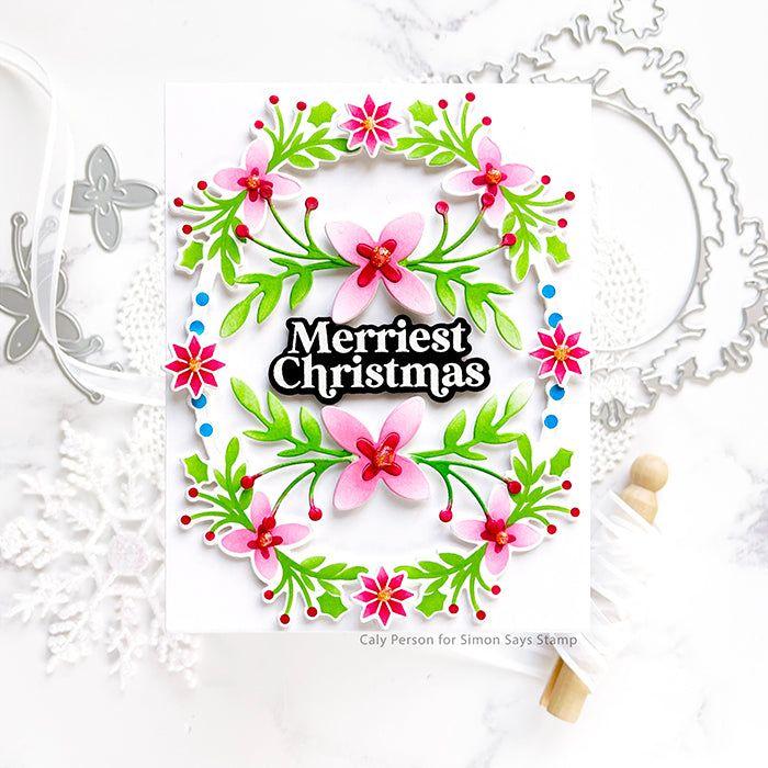 Waffle Flower Folk Art Frame Stencil 421443 christmas | color-code:ALT01