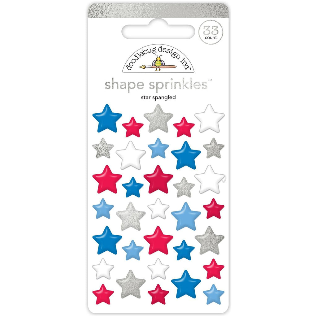 Doodlebug Star Spangled Shape Sprinkles 8501