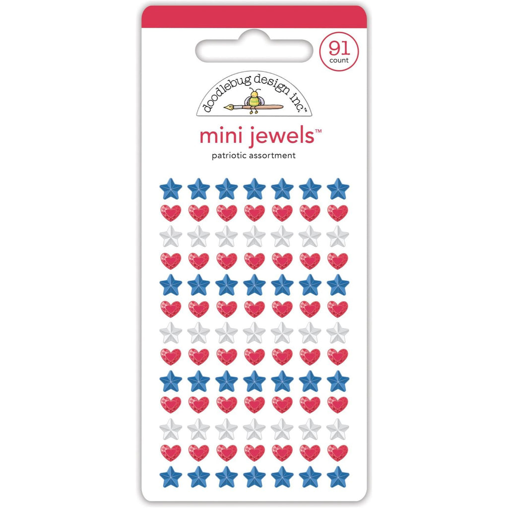 Doodlebug Patriotic Assortment Mini Jewels 8504