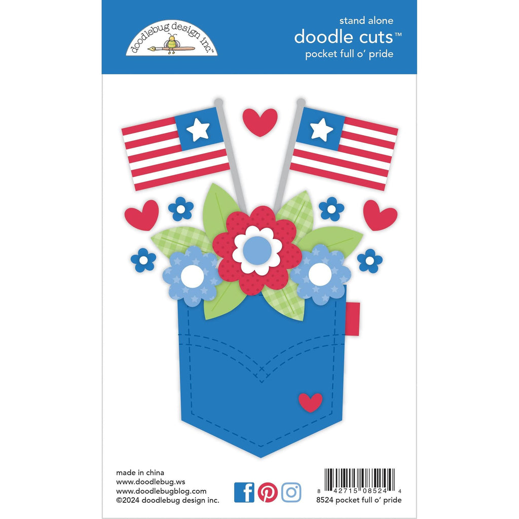 Doodlebug Pocket Full O' Pride Doodle Cuts 8524