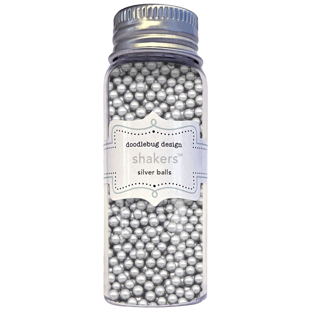 Doodlebug Silver Balls Shakers 8552