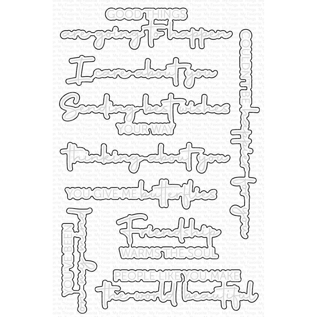My Favorite Things You Give Me Butterflies Dies Die-Namics mft2799
