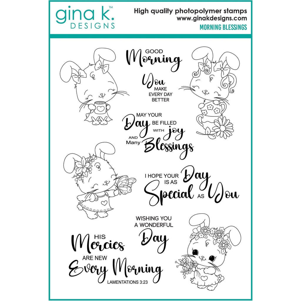 Gina K Designs Morning Blessings Clear Stamps dg03