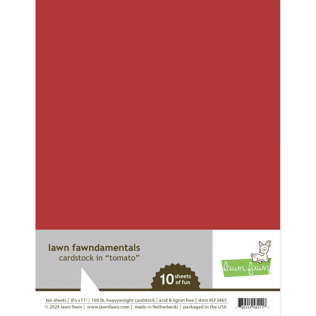 Lawn Fawn Tomato Cardstock lf3465