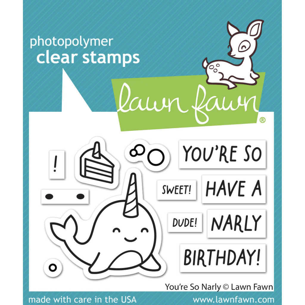 Lawn Fawn You're So Narly Clear Stamps lf3297