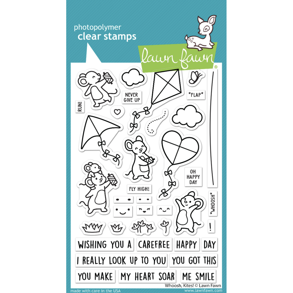 Lawn Fawn Whoosh, Kites! Clear Stamps lf3417