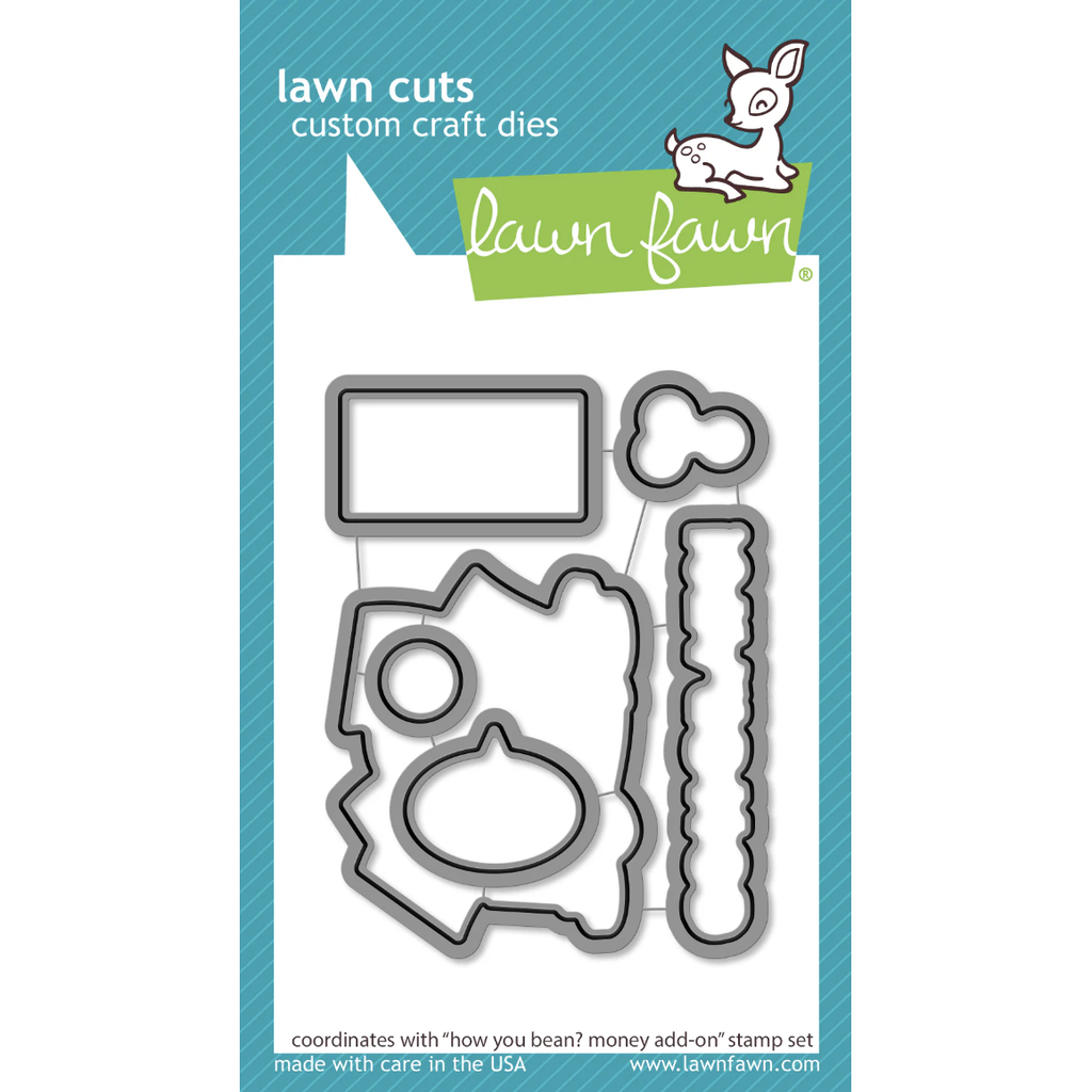 Lawn Fawn How You Bean? Money Add-On Coordinating Dies lf3420