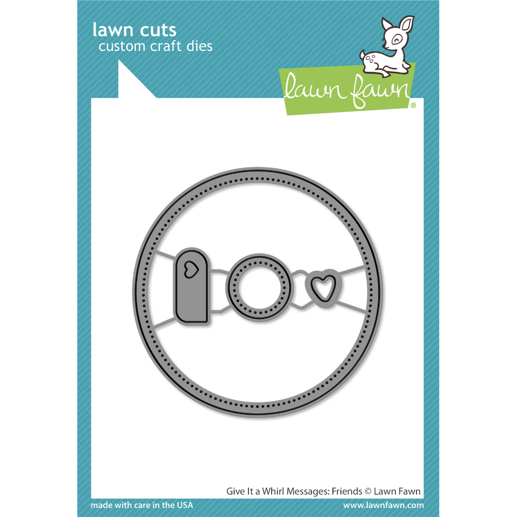 Lawn Fawn Give It A Whirl Messages: Friends Coordinating Dies lf3422