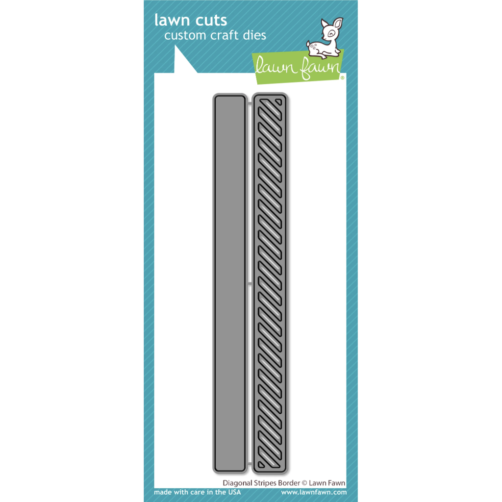 Lawn Fawn Diagonal Stripes Border Dies lf3438