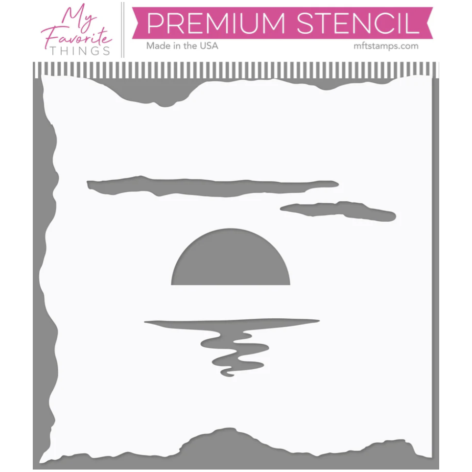 My Favorite Things Build-A-Beach Premium Stencil st205