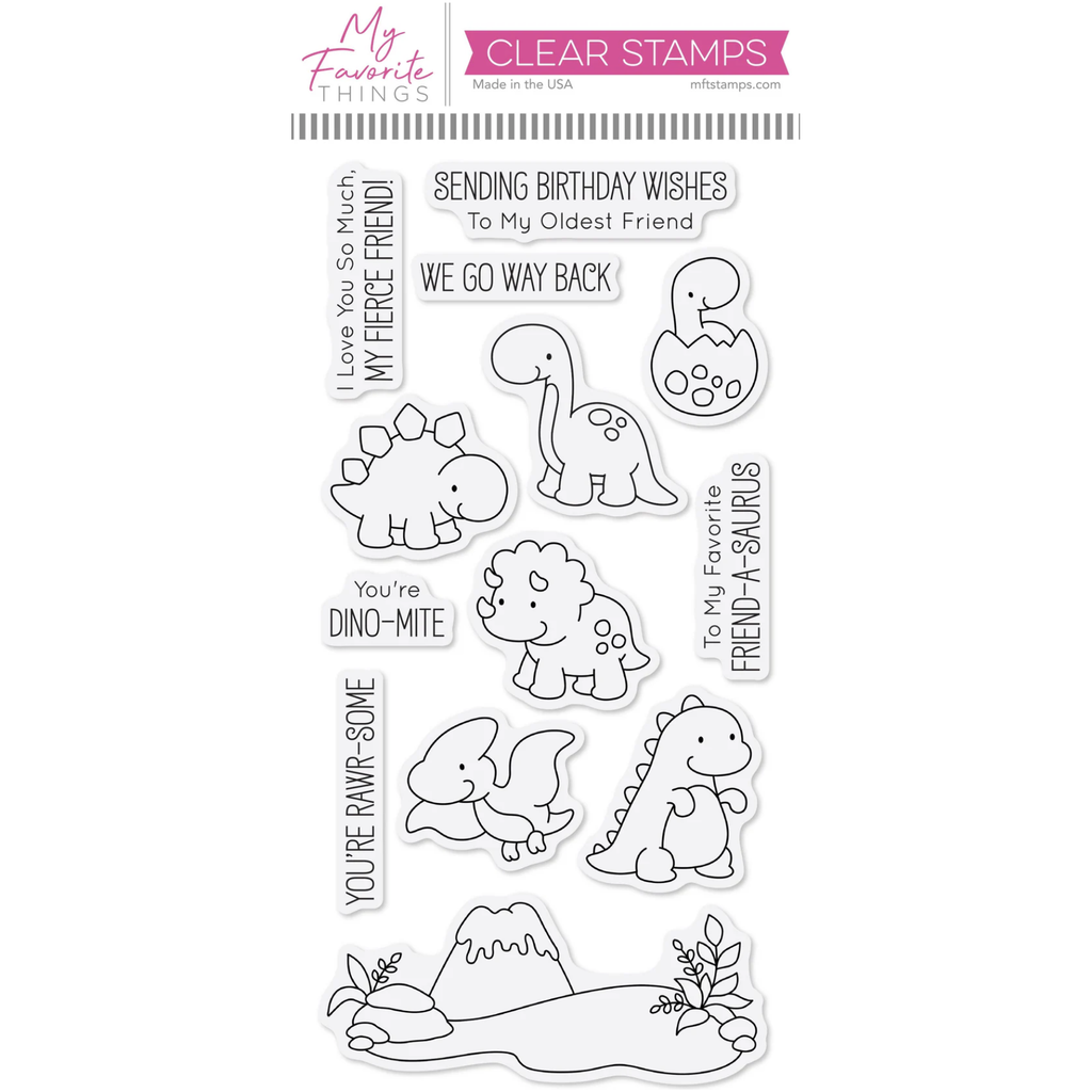 My Favorite Things Fierce Friends Clear Stamps jb049