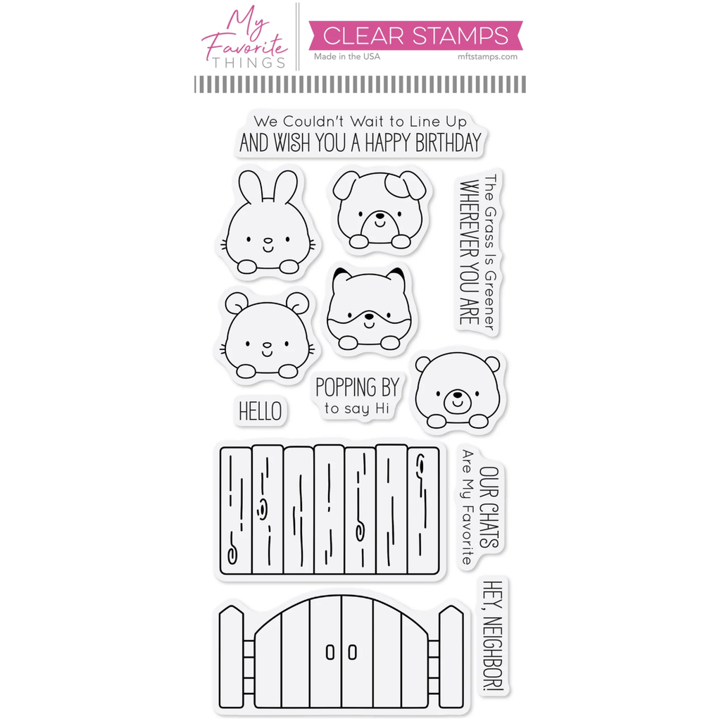 My Favorite Things Peeking Pals Clear Stamps jb052